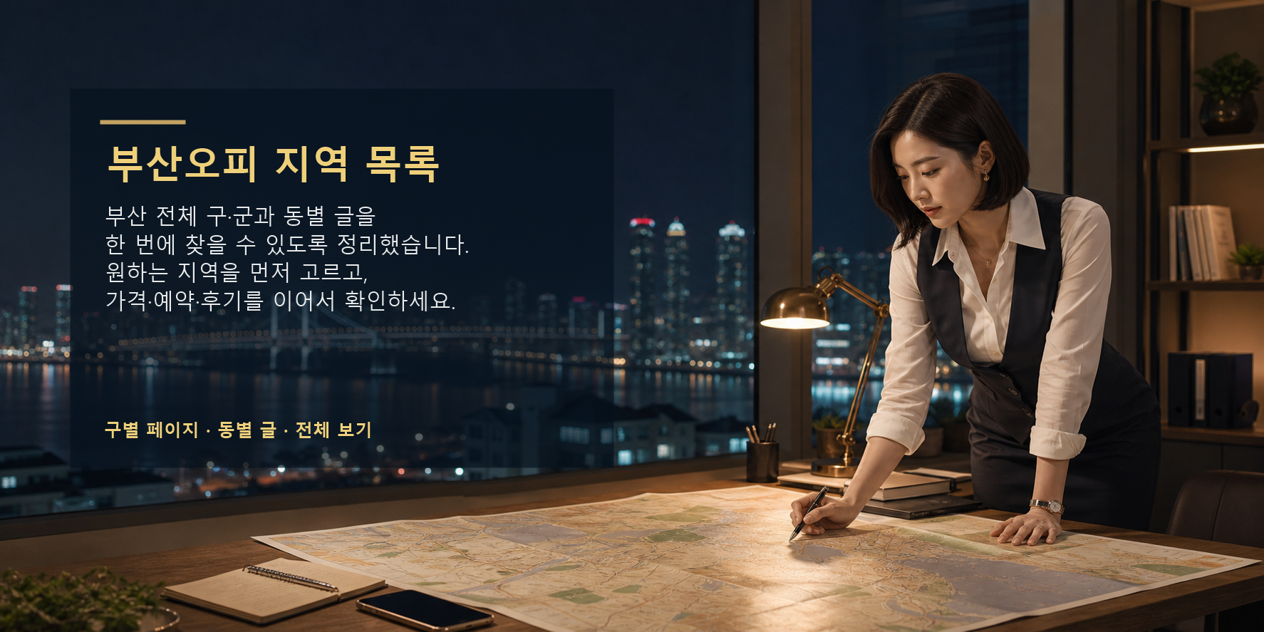 부산오피 전체 지역 목록 구군 동별 글 가격 예약 후기 요약 이미지