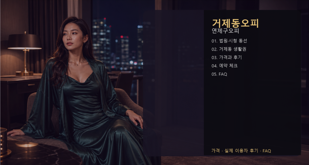 거제동오피 가격 후기 예약 목차 이미지