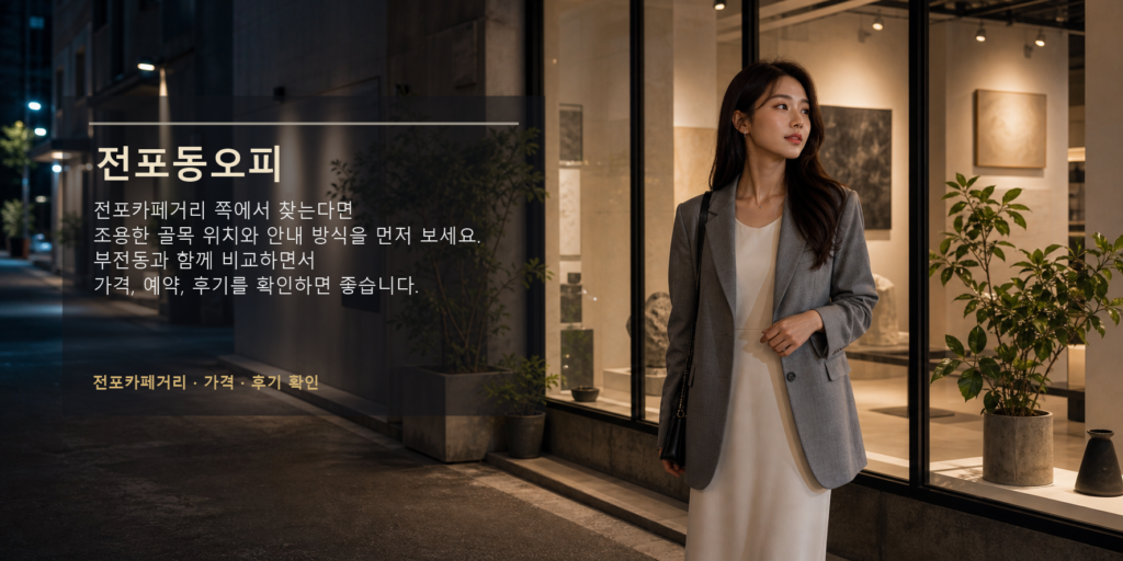 전포동오피 전포카페거리 부전동 가격 예약 후기 요약 이미지